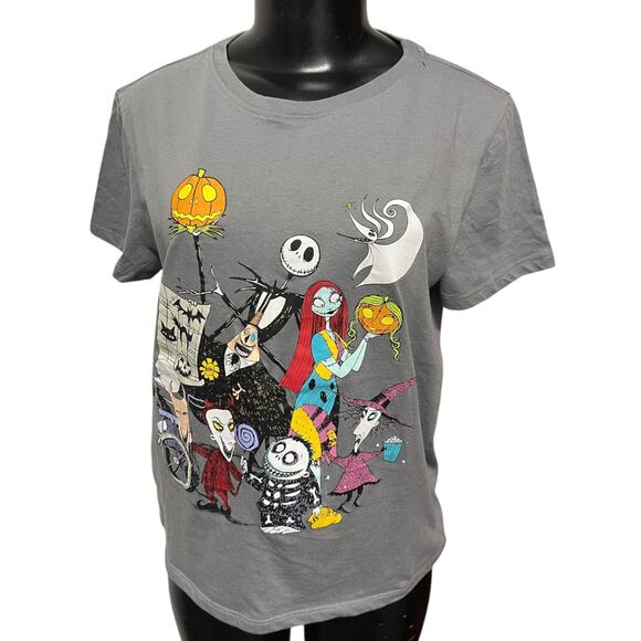 Disney Other - Large Disney The Nightmare Before Christmas Youth Tshirt Gray Tim Burton